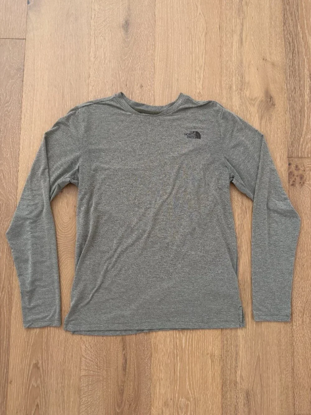 The North Face Shirt Men Small Wander Long Sleeve Taupe Green Heather NF0A53BR